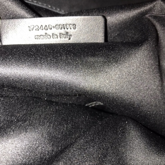 YSL Yves Saint Laurent Downtown Black Quilted Croc Embossed Patent Leather Tote - Picture 11 of 12